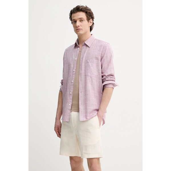 Košeľa s prímesou ľanu Samsoe Samsoe LIAM 62823284