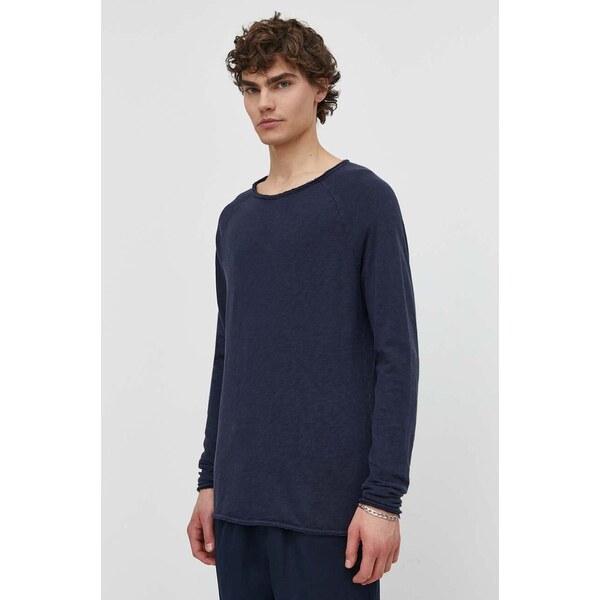 Bavlnené tričko s dlhým rukávom American Vintage T-SHIRT ML COL ROND 50364983