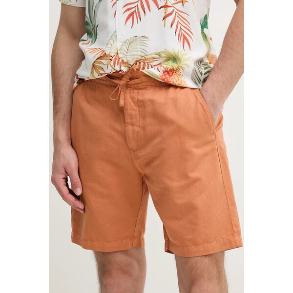Ľanové šortky Pepe Jeans RELAXED LINEN SMART SHORTS 63010925