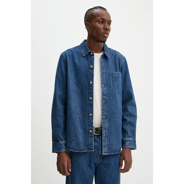 Rifľová košeľa A.P.C. surchemise vittorio brodee 57317605