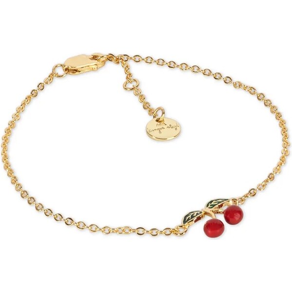 Strieborný pozlátený náramok Konges Sløjd 24K GOLD PLATED CHERRY 61990619