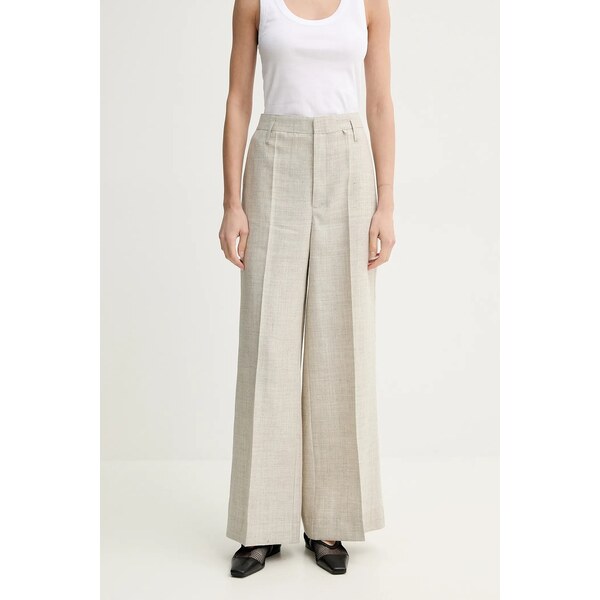 Nohavice s prímesou ľanu Herskind Poppy 64328298