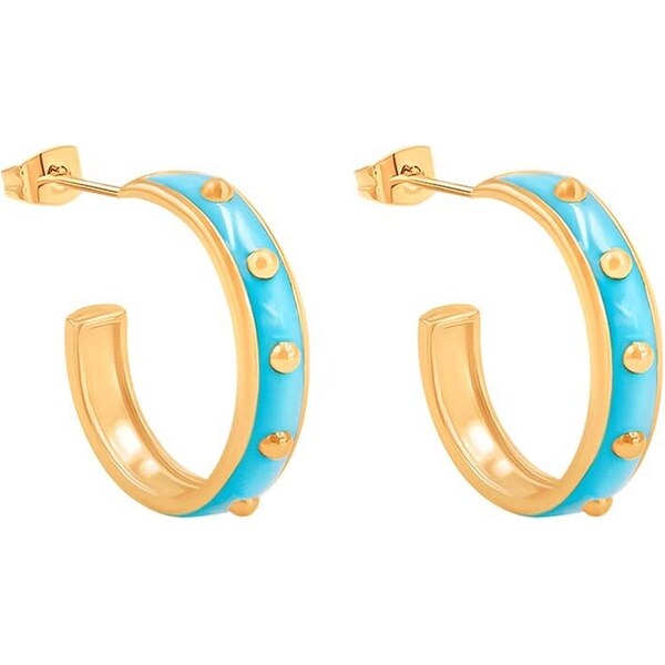 Pozlátené náušnice Lilou Colors 48651989