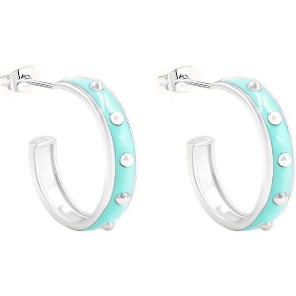 Postriebrené náušnice Lilou Colors 48651966