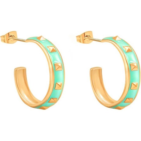 Pozlátené náušnice Lilou Colors 48652014