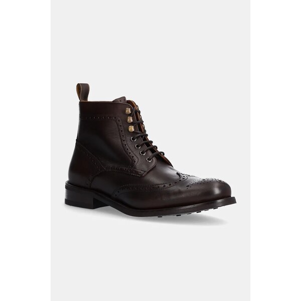 Kožená obuv Hackett London JAME BROGUEBOOT 58154803