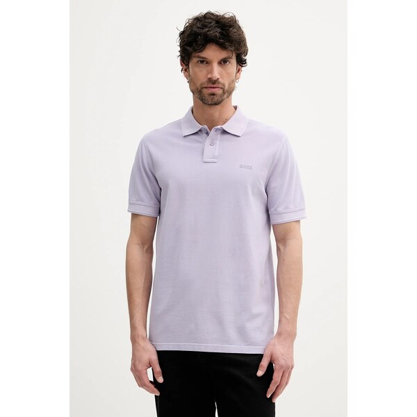 Bavlnené polo tričko BOSS Orange Prime 63676235