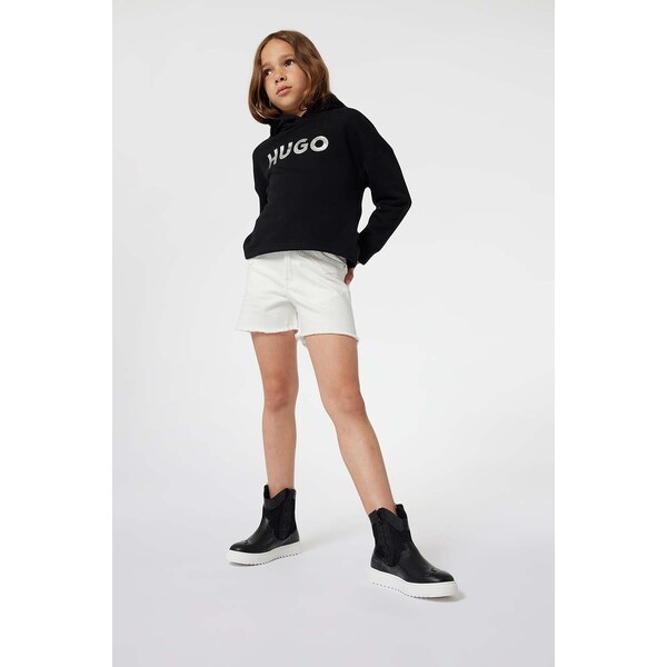 Detské rifľové krátke nohavice HUGO 48837587