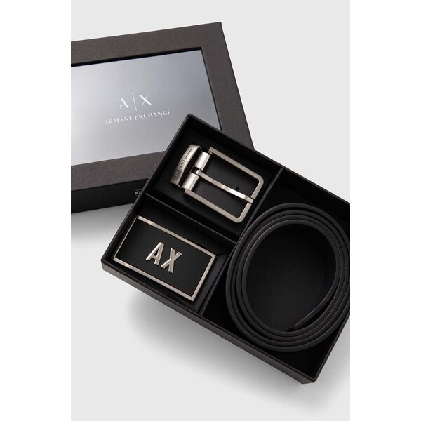 Obojstranný kožený opasok Armani Exchange 54762848