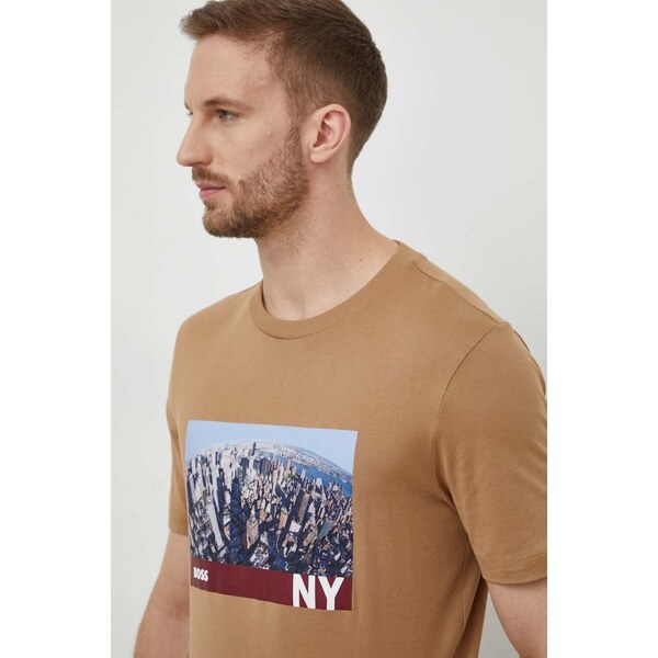 Bavlnené tričko BOSS 49015738