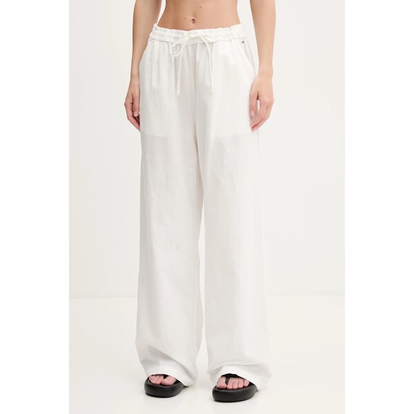 Nohavice s prímesou ľanu Tommy Jeans 63777033