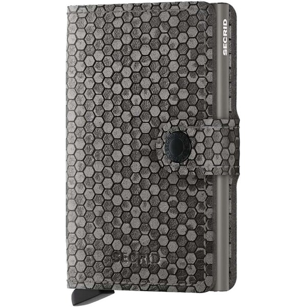 Kožená peňaženka Secrid Miniwallet Hexagon Grey 66030019