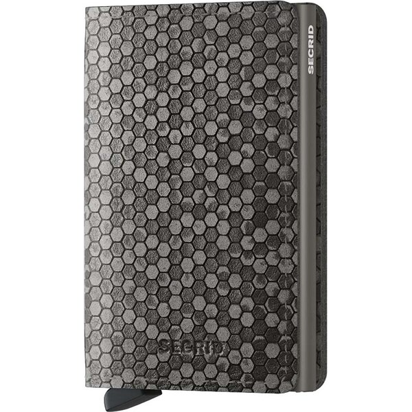 Kožená peňaženka Secrid Slimwallet Hexagon Grey 66246903