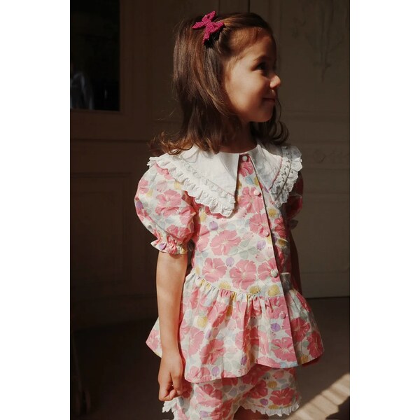 Detská bavlnená blúzka Konges Sløjd COEUR COLLAR SHIRT GOTS 62903844