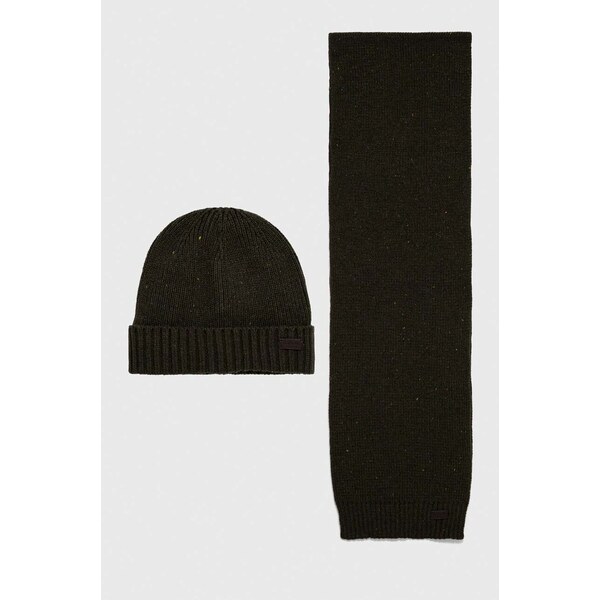 Čiapka a šál Barbour Carlton Fleck Beanie & Scarf Gift Set 66246747