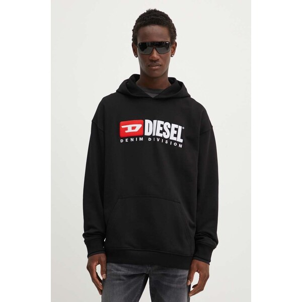 Bavlnená mikina Diesel S-BOXT-HOOD-DIV 64310105