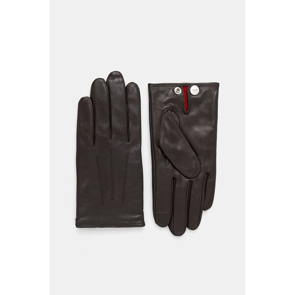 Kožené rukavice HUGO Jaan 57495784