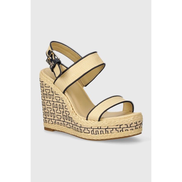 Sandále Tommy Hilfiger PLATFORM TH MONO RAFIA WEDGE 49868630