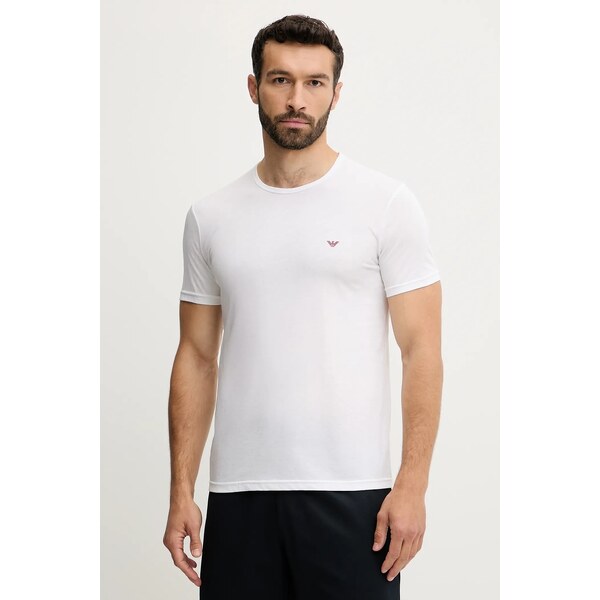 Bavlnené elegantné tričko Emporio Armani Underwear 2-pak 63761429