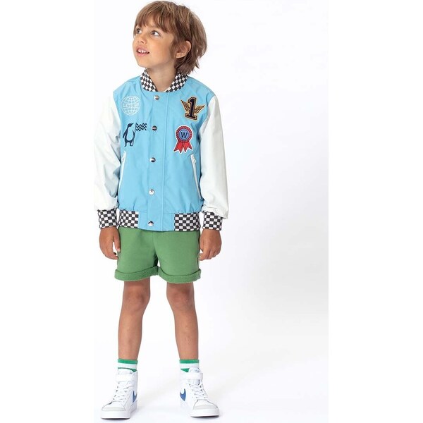Detská bunda bomber Gosoaky WHITE WORM 50213383