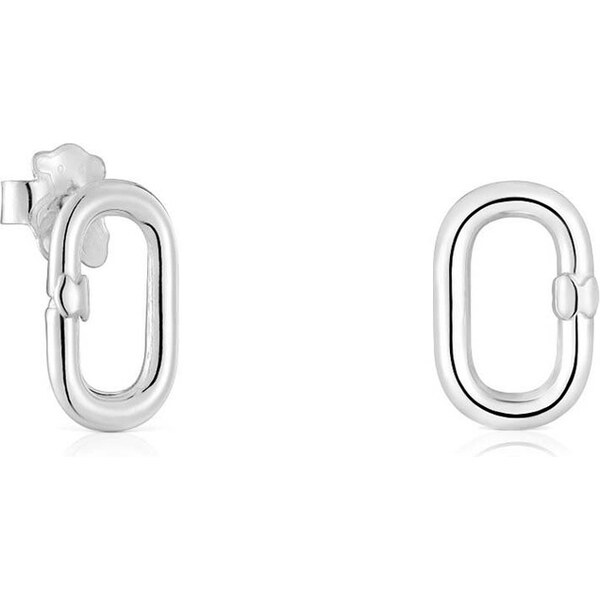 Strieborné náušnice Tous Hold Oval 64307442