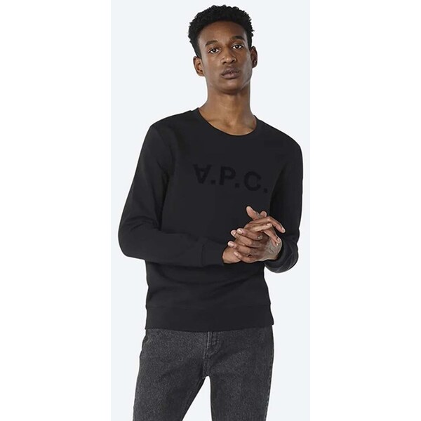 Bavlnená mikina A.P.C. Sweat Vpc Sweat Vpc COECQ-H27378 BLACK 50736267