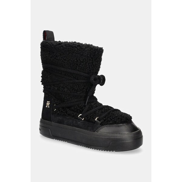 Snehule Tommy Hilfiger LACE-UP FAUX SHEARLING SNOWBOOT 57240165