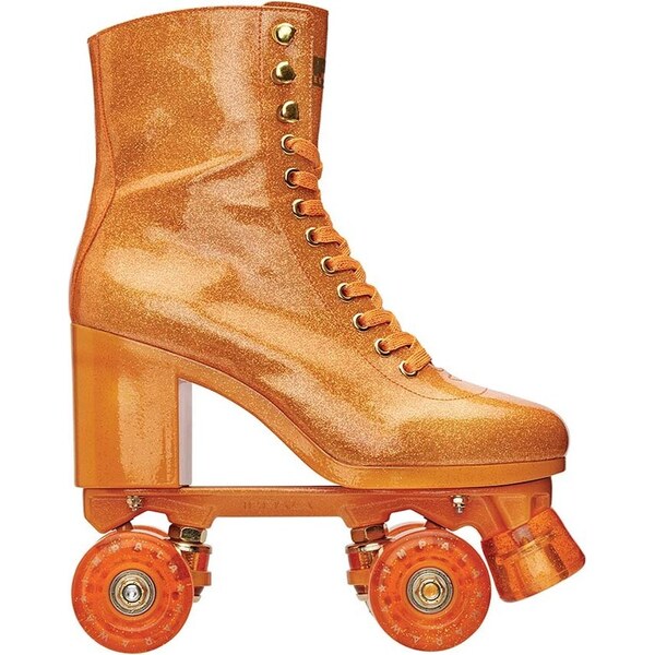 Kolieskové korčule Impala Sparkle Orange High Heel Rollerskates x 50914971