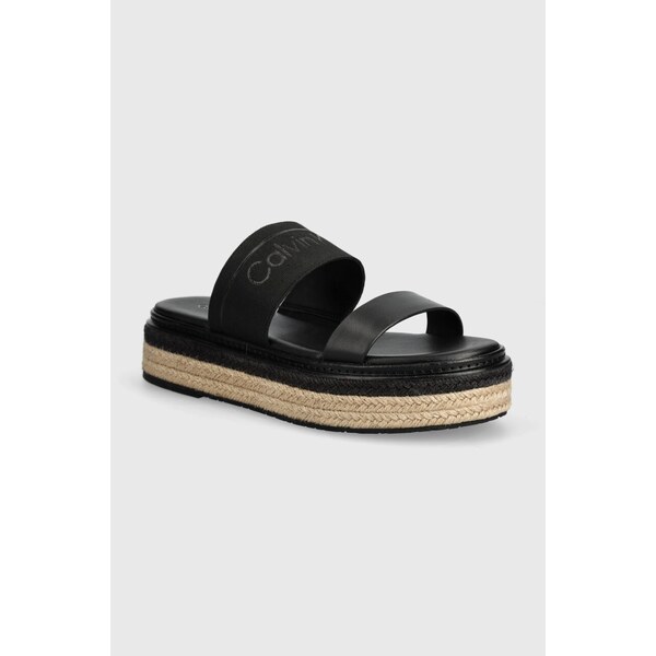 Šľapky Calvin Klein WEDGE SLIDE HE 58234362