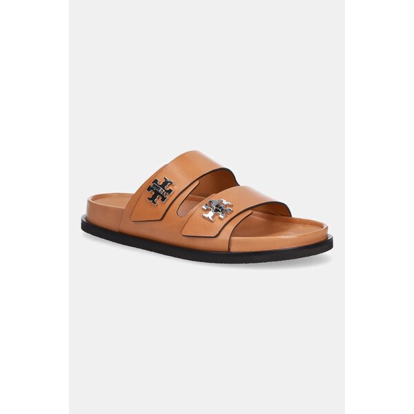 Kožené šľapky Tory Burch T Lock Sport Slide 64189449