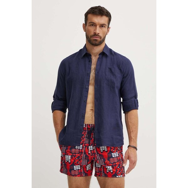 Ľanová košeľa Vilebrequin CAROUBIS 52535545