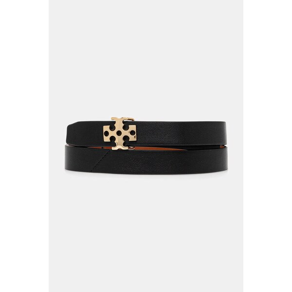 Obojstranný kožený opasok Tory Burch Logo 64285763