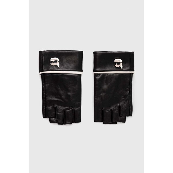 Kožené rukavice bez prstov Karl Lagerfeld 53428487