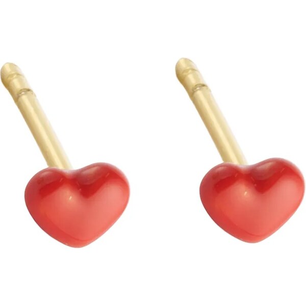 Strieborné pozlátené náušnice Design Letters 60860959