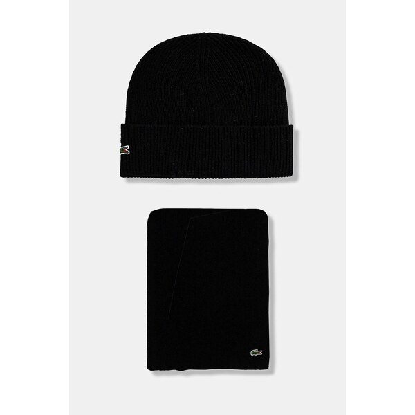 Vlnená čiapka a šál Lacoste 60861042