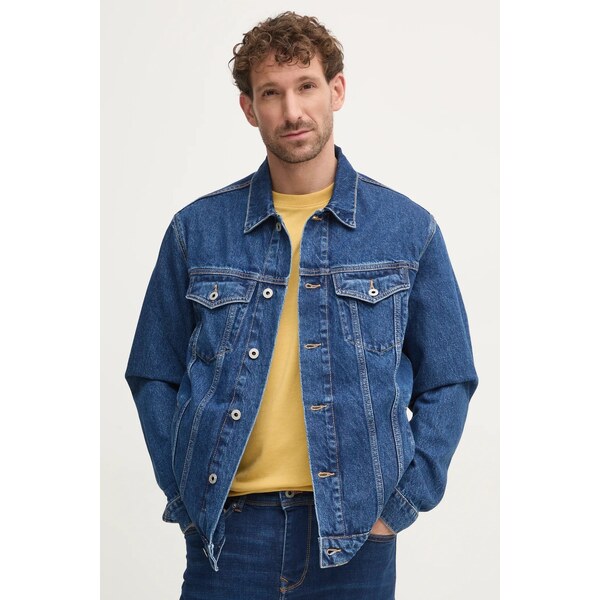 Rifľová bunda Pepe Jeans REGULAR JACKET 60921232