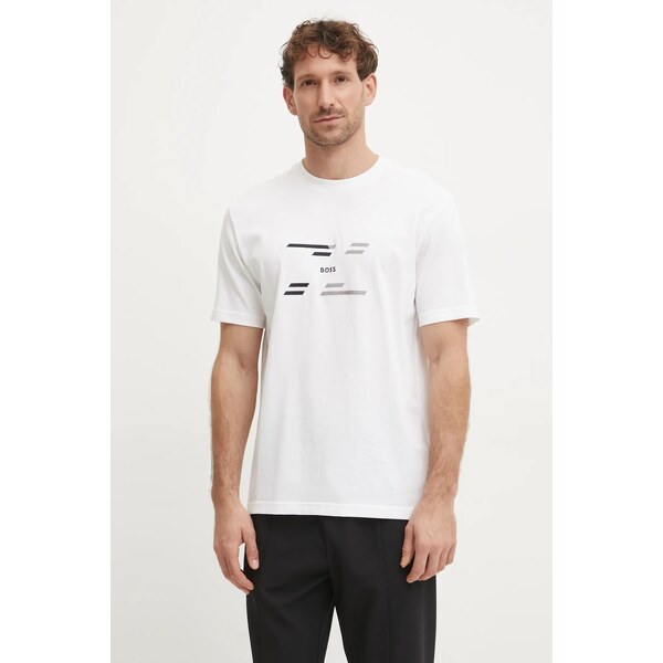 Bavlnené tričko Boss Green 61668338