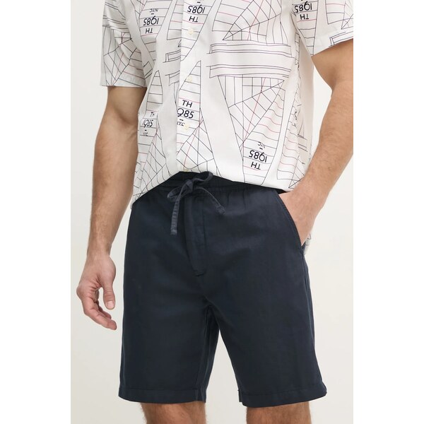 Ľanové šortky Pepe Jeans RELAXED LINEN SMART SHORTS 62702017