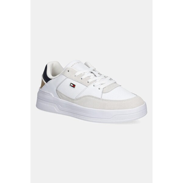 Kožené tenisky Tommy Hilfiger ESSENT BASKET SNEAKER METALLIC 61092299