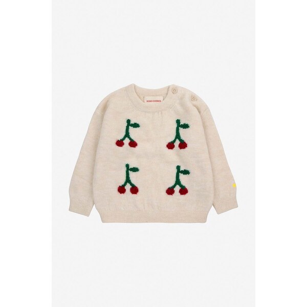 Detský svetrík s vlnenou zmesou Bobo Choses Cherry 55418761