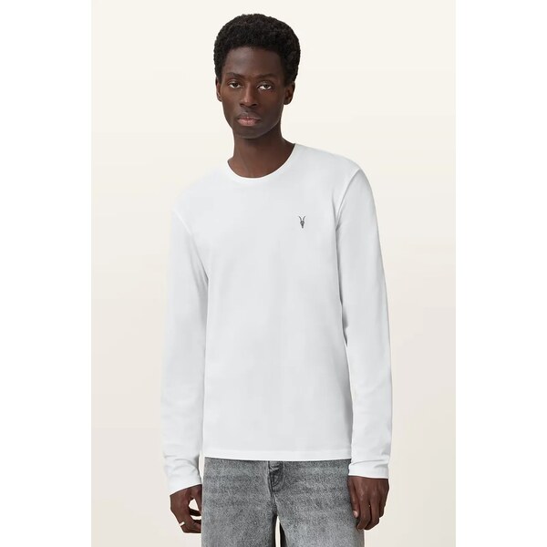 Bavlnené tričko s dlhým rukávom AllSaints BRACE 63996301