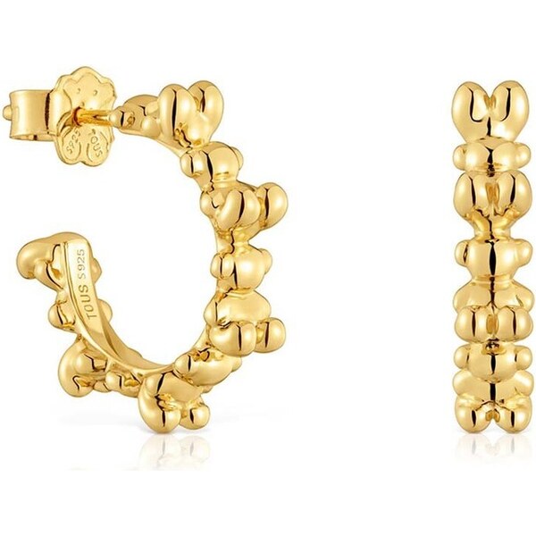 Strieborné pozlátené náušnice Tous Bold Bear 64310637