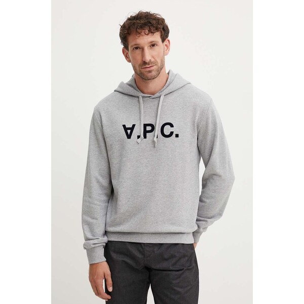 Bavlnená mikina A.P.C. hoodie standard grand vpc GOTS 55870280
