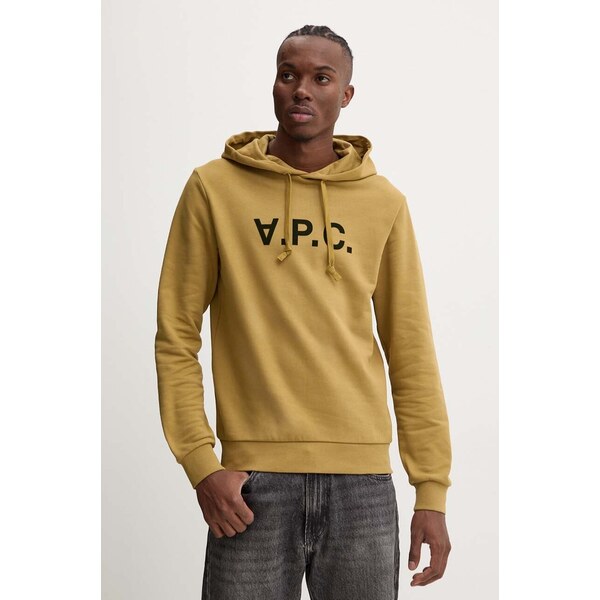 Bavlnená mikina A.P.C. hoodie standard grand vpc GOTS 66528723