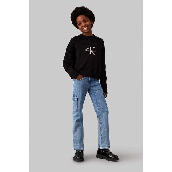 Detské rifle Calvin Klein Jeans MR STRAIGHT 56241202