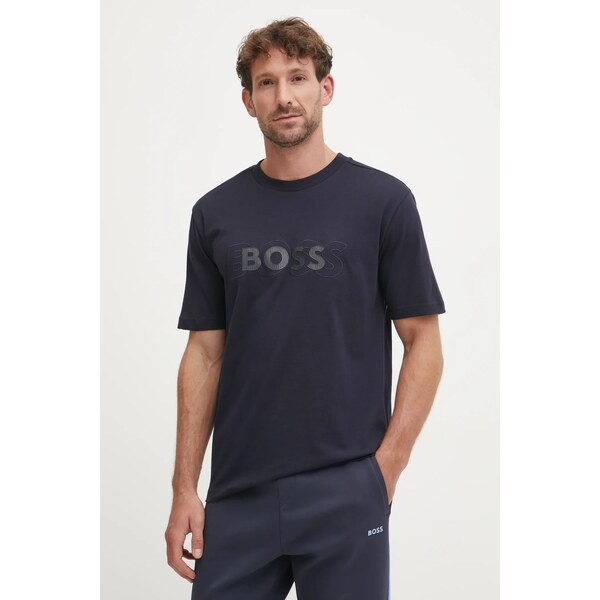 Bavlnené tričko Boss Green 62156307