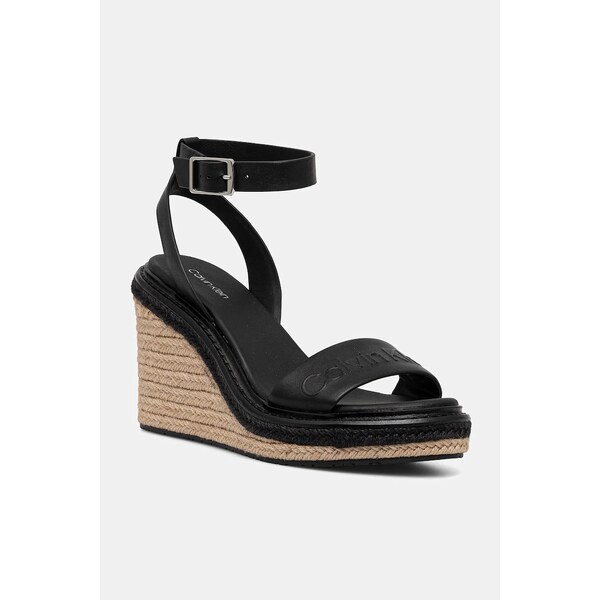 Kožené sandále Calvin Klein WEDGE SANDAL 70 - HE 63250777