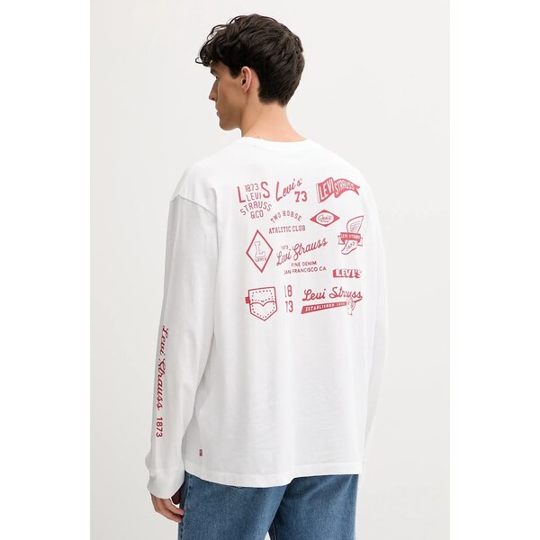 Bavlnené tričko s dlhým rukávom Levis 64722261