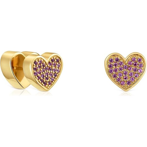 Strieborné pozlátené náušnice Tous 1950 64311442