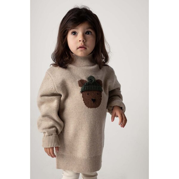 Detský vlnený sveter Donsje Denn Merino Wool Sweater Bear 57046583